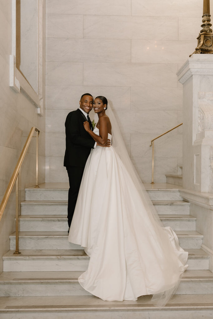 Matt Barnes & Cierra Johnson Wedding Photo at Ohio Statehouse